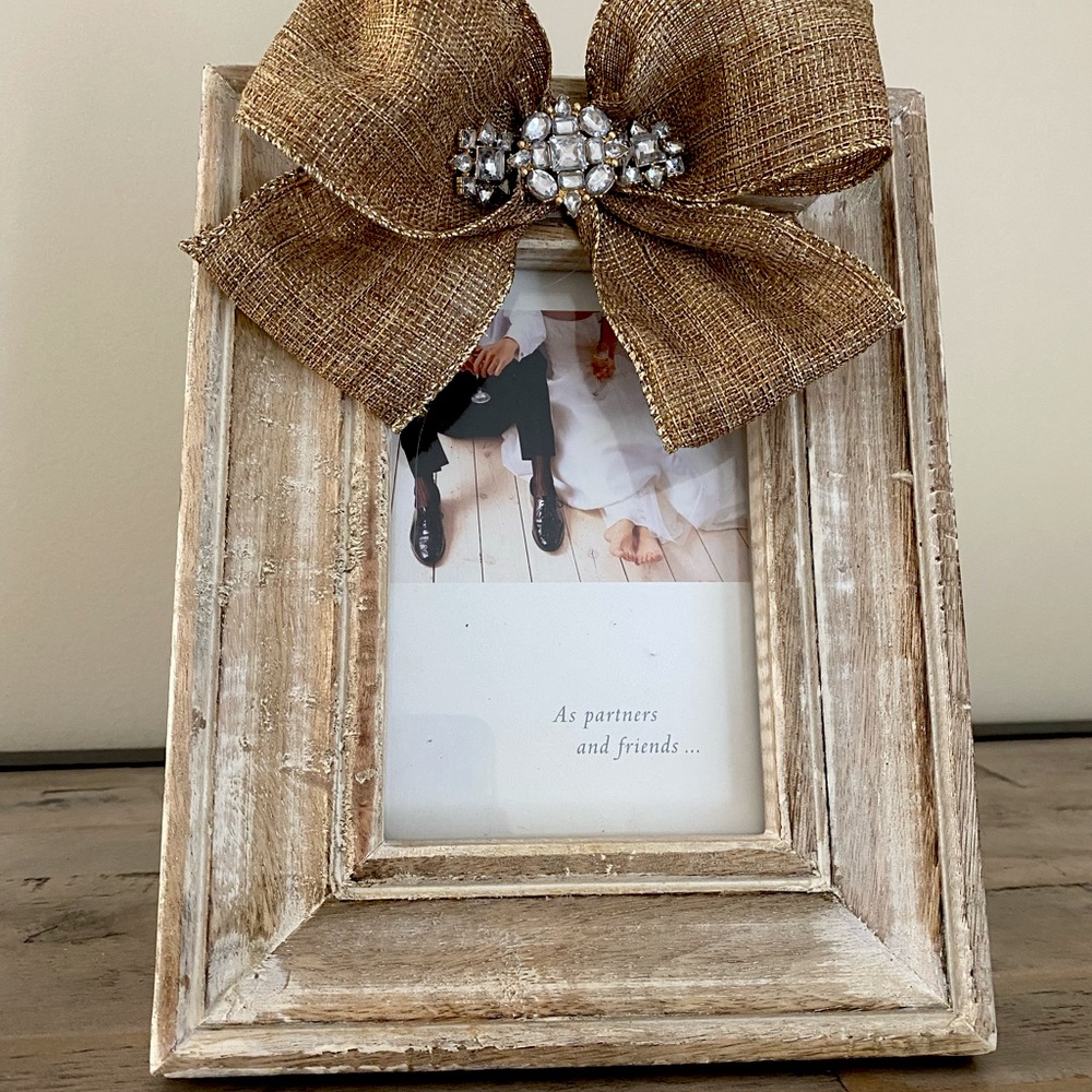 Wood and gold frame